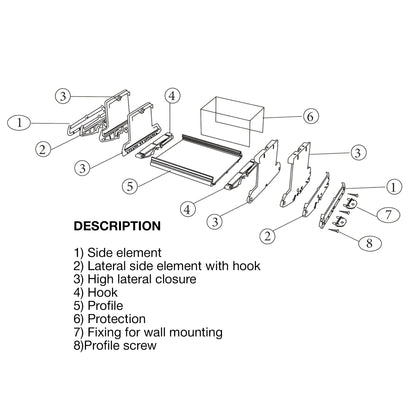 E107 PCB DIN Rail Support